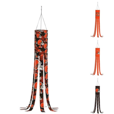 Cleveland Browns Outdoor Garden Windsock Decor Porch Deck Wind Sock 6*40in Cover