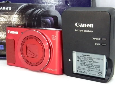 Canon PowerShot SX620 HS digital camera red English Language Working Good - Image 1 of 4