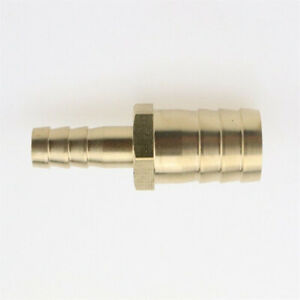 Straight Barbed Brass Reducing Pipe Hose Connector Fitting Air Fuel Water Oil