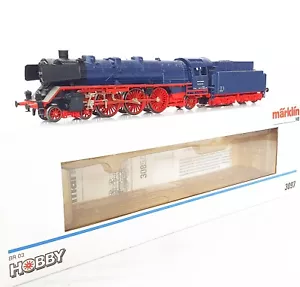 Marklin AC HO German DB BR 03 Heavy "EXPERIMENTAL BLUE" STEAM LOCOMOTIVE MIB`95! - Picture 1 of 12