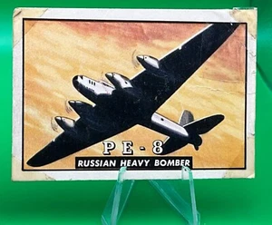 1952 Topps Wings #57 PE-8 Russian Heavy Bomber - Fair - Picture 1 of 2