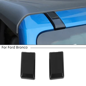 2x Tapa protectora de tornillos delanteros superiores para Ford Bronco 2021+ accesorios negros - Imagen 1 de 11