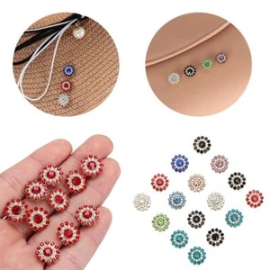 Clothes Decoration Crystal Glass Stone Rhinestone Buttons Hat Accessories - Picture 1 of 26
