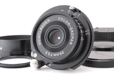 [Como nuevo con capucha] Voigtlander COLOR-SKOPAR 35mm F/3.5 VM Negro para... - Imagen 1 de 4