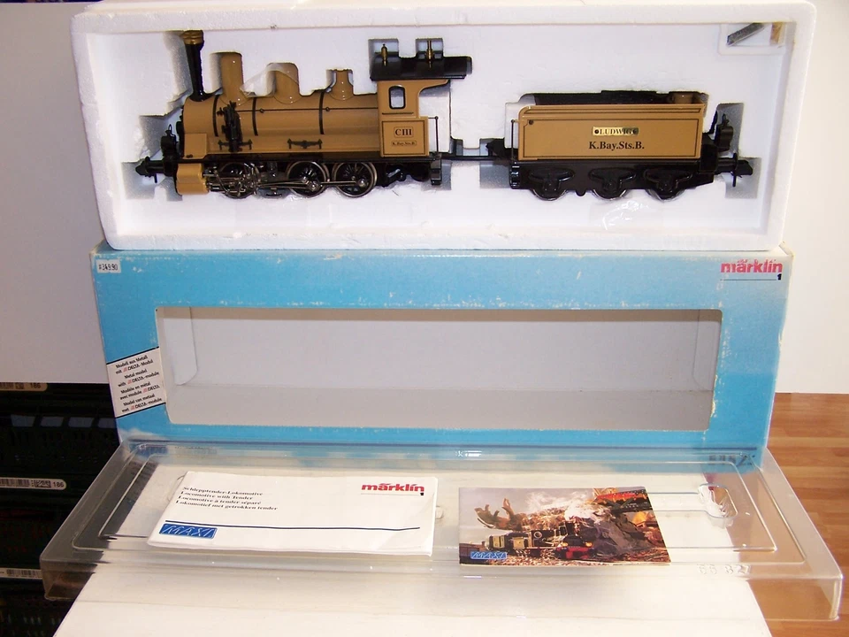 Märklin Maxi 54523 delta digital Spur 1 Metall Dampflok K.Bay.Sts.B. CIII OVP - Bild 1 von 4