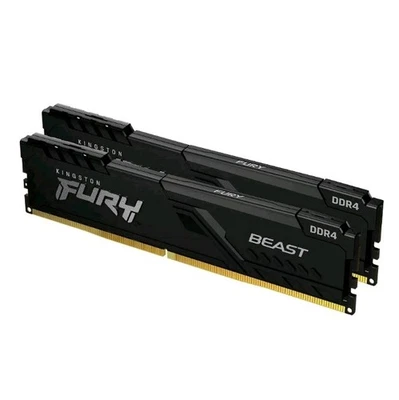 Kingston FURY Beast 16GB (2x8GB) 3600MHz DDR4 CL17 Desktop Memory Kit with 2 KF4 - Image 1 of 2