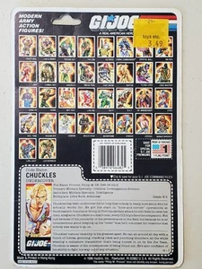 Vintage G.I. Joe Undercover Chuckles Command File Card Uncut 1986 - Picture 1 of 11