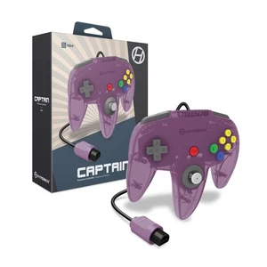 Controlador Hyperkin Captain Premium para N64 Amatista Púrpura Nintendo 64 0E - Imagen 1 de 3