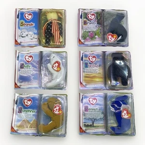 VINTAGE RARE McDonald's Ty Teenie Beanie Babies Lot Of 6 ~90’s Collection - Picture 1 of 14