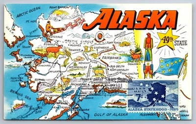 #C53 Alaska Statehood Airmail Maxi Card - Image 1 of 2