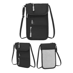 Passport Neck Bag RFID ID Holder Phone Multifunction Credit Card Wallet Pouch - Picture 1 of 12