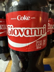 Share A Coke with Giovanni 2025 Botella Coca Cola Regalo Personalizado 20oz - Imagen 1 de 2