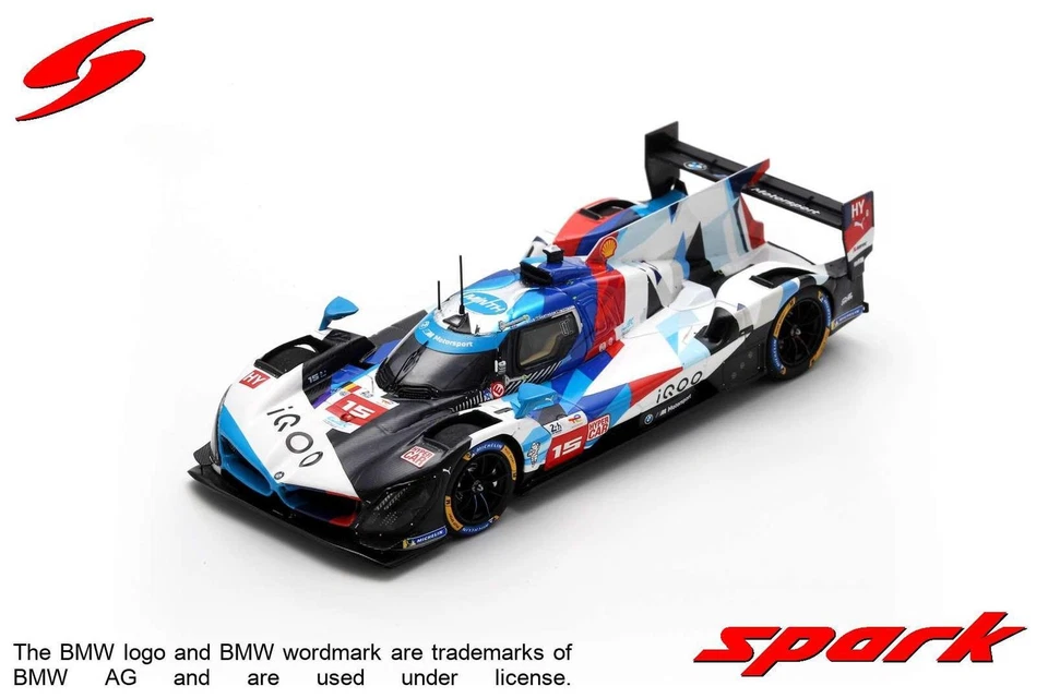 1:43 SPARK Bmw M Hybrid Lmdh P66-3 #15 Le Mans 2024 Vanthoor Marciello S9119 Mod Foto 1 de 2