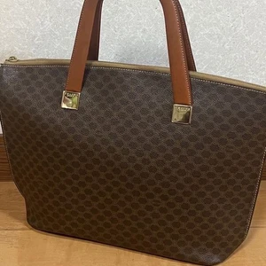 Celine Macadam 2Way Tote Bag Shoulder Leather Used Damaged 80cm - Picture 1 of 20