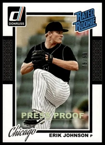 2014 Donruss #42 Erik Johnson Press Proofs Gold #/99 - Picture 1 of 2