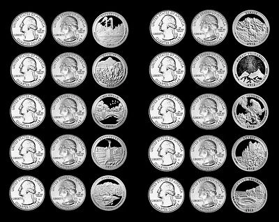 2011 2012 P+D+S America the Beautiful National Parks Mint Clad Proof Set - Image 1 of 3