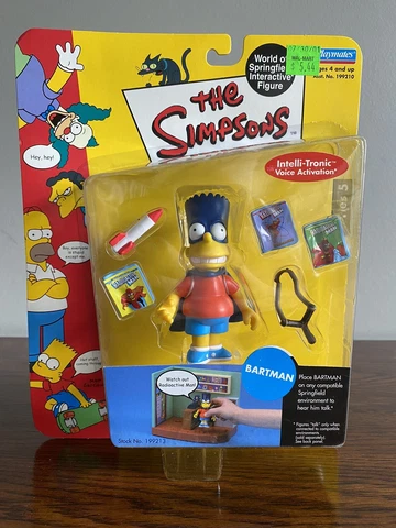 Playmates The Simpsons Bartman Action Figure 2001 World of Springfield Cover