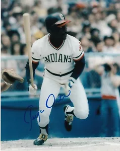 JORGE ORTA CLEVELAND INDIANS ACTION SIGNED 8x10 - Picture 1 of 1