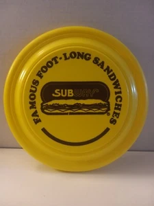 Vintage Subway Frisbee Foot Long Sandwiches Yellow - Picture 1 of 4