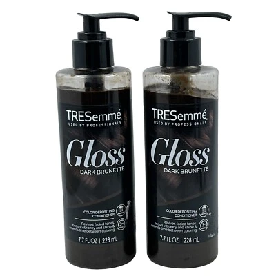 TRESemme Gloss Dark Brunette Color Depositing Conditioner 7.7 Fl Oz Lot Of 2 - Image 1 of 4