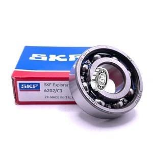 SKF 6202 C3 RODAMIENTO RÍGIDO DE BOLAS, ABIERTO, SIN SELLOS 15x35x11 mm - Imagen 1 de 3