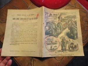Très Ancien Cahier d'école " DANS L'INDE " Elephant Indien : Ecriture Ecolier - Imagen 1 de 9