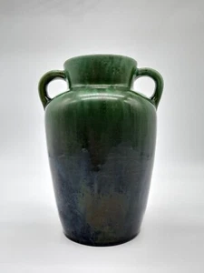 Mutz Witwe Altona Vase Keramik Doppelhenkel grün Jugendstil Antik Entwurf Design - Bild 1 von 12
