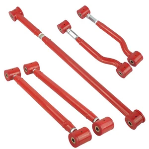 Nuevos brazos de control superiores e inferiores traseros ajustables rojos y barra de oruga para SUV 2007-2014 GM - Imagen 1 de 6