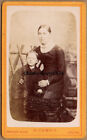 Cdv Mother & Son Victorian Antique Photo By James Of Louth, Lincolnshire