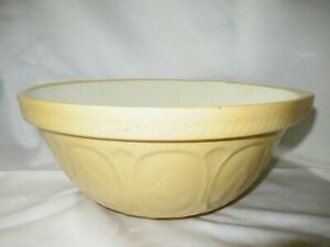 Vintage TG Green GRIPSTAND 9's Large 12" Yellow Mixing Bowl 