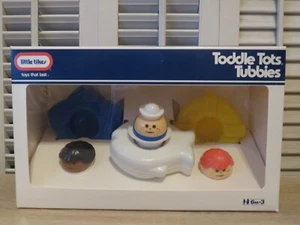 Vintage Little Tikes KLEINKIND TOTS TUBBIES schwimmendes Badespielzeug mit Seemann, Box LESEN - Bild 1 von 10