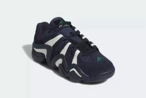 New Adidas HYC CRAZY 8 LOW Legend Ink Off White LEATHER Shoes Mens Size 11 - Picture 1 of 5