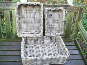 3er Set Körbe House Doctor Korb Set Aufbewahrungskorb shabby storage basket - Bild 1 von 6