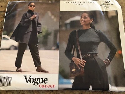 🌸 VOGUE CAREER #2541 - GEOFFREY BEENE - LADIES COAT-TOP & PANTS PATTERN 6-10 FF - Image 1 of 2
