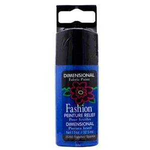 PLAID SAPPHIRE SPARKLE DIMENSIONAL FABRIC PAINT 32.5ml 25360 ARTS CRAFTS - Picture 1 of 1
