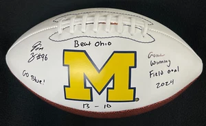 Dominic Zvada Signed & Inscribed Beat Ohio Michigan Wolverines Football JSA COA - Picture 1 of 9
