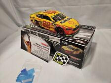 JOEY LOGANO 1:24 AUTOGRAPHED 2018 #22 SHELL PENNZOIL FORD MARTINSVILLE RACE WIN