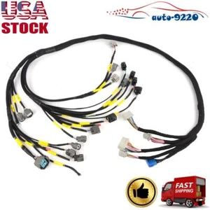 For Honda Civic Integra B16 B18 D16 OBD2 Budget D&B Tucked Engine Motor Harness - Picture 1 of 11
