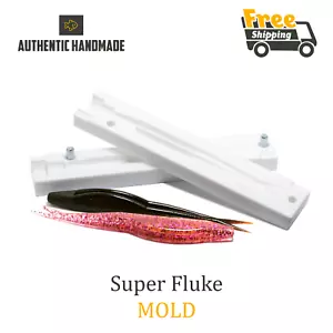 "Stampo esca zoom Super Fluke esca da pesca ombra plastica morbida 4-5" - Foto 1 di 5