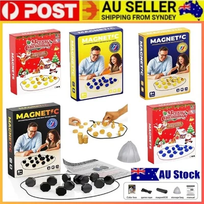 Magnetic Travel Chess Game – Portable Family Strategy Board Set with Stones Xmas - image 1 of 4