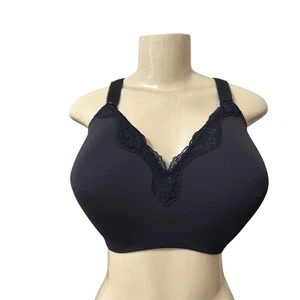 Sujetador inalámbrico Le Mystere Full Fit de encaje Tisha negro 40F soporte cómodo - Imagen 1 de 9