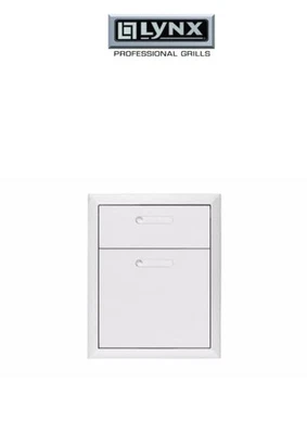 Parrillas Lynx LDW19-4 19-1/4 pulgadas de ancho incorporado exterior doble cajón de almacenamiento Foto 1 de 4
