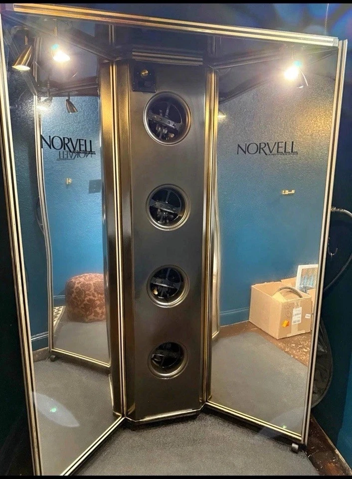 Norvell Sunless Spray Tan Overspray Reduction Booth with Mirrored Panels - image 1 of 1