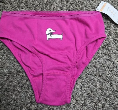 NWT NEW GYMBOREE Dachshund Dog Pink PANTIES SIZE Large 10/12 - Image 1 of 4