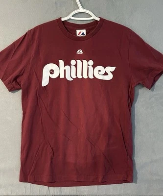 Philadelphia Phillies Steve Carlton Majestic T Shirt Mens M #32 MLB Cotton - Изображение 1 из 4