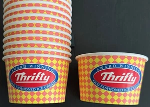 Lot of Ten (10) Unused Stock Rite Aid/Thrifty Drugstore Chain Ice Cream Cups. - Picture 1 of 4