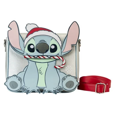 Disney Stitch Holiday Glitter Crossbody Bag - Image 1 of 4