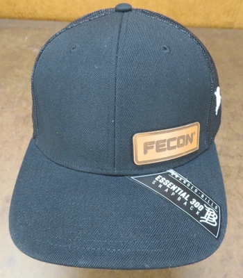De Colección Fecon Negro Marca Billetes Malla Snapback Sombrero Gorra Camionero Foto 1 de 4