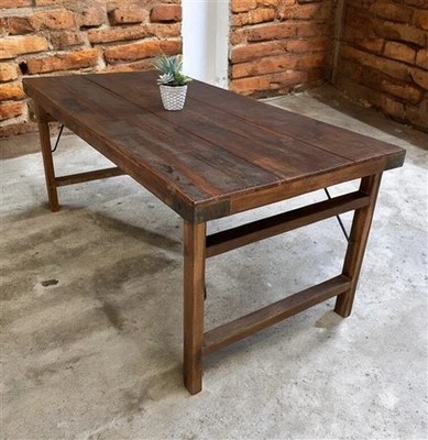 Mesa Plegable Madera (67.5x34.25) Vintage Comedor Cocina Isla Portátil A145 Foto 1 de 4
