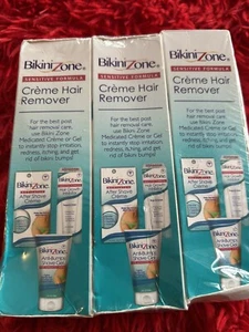 Bikini Zone Crème Hair Remover for Intimate Areas, 2 Oz, 3 Packs - Picture 1 of 4
